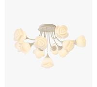 HHRLCH Cream Wind Chandelier Flower Ceiling Living Room Main Light Bedroom Small Fresh Chandelier Dining Room Light Cream 7Heads/Cream/11Heads/Cream/11Heads/Cream/11Heads