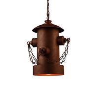 HHRLCH Creative Personality Wrought Iron Chandelier Industrial Restaurant Living Room Celling Lights Creative Fashion Cbar Aisle Fire Bolt Fixture/Rust