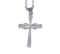 HHRLCH Crucifix Necklace For Women, Cross Necklace Dazzling Crystal Jesus Crucifix Necklace Jewelry, Jesus Cross Necklace, Cross Necklace with Jesus