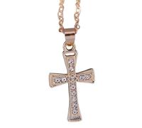 HHRLCH Crucifix Necklace For Women, Cross Necklace Dazzling Crystal Jesus Crucifix Necklace Jewelry, Jesus Cross Necklace, Cross Necklace with Jesus