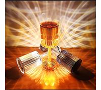 HHRLCH Crystal Table Lamp 3 Color Touch Control Rechargeable Lamp Room Decor Desk Lamp Crystal Rose Bedside Lamp Portable Wireless Night Light Bedroom Dining Room Lamp