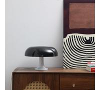 HHRLCH Dimmable Mushroom Table Lamp with 3 Color Temperatures - Decorative USB for Living Room & Bedroom Black