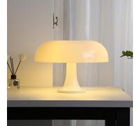 HHRLCH Dimmable Mushroom Table Lamp with USB Cable Socket GE 3 Color Options Decorative Desk Lamp for Bedroom & Living Room
