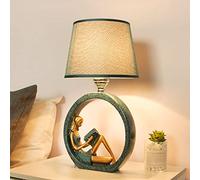 HHRLCH Dimming Table Lamps Creative Romantic Bedroom Bedside Table Desk Lamp Fabric Resin Desk Lamp Living Room Art Decorative Table Lamp