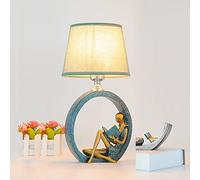 HHRLCH Dimming Table Lamps Creative Romantic Bedroom Bedside Table Desk Lamp Fabric Resin Desk Lamp Living Room Art Decorative Table Lamp