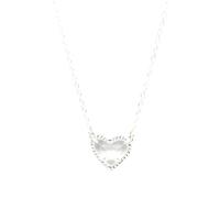 HHRLCH Druzy Necklace For Women, Geometric Love Heart Shape Druzzy Stone Necklace - Resin Shell Druzy Jewelry Necklace, Light Blue Necklace For Valentine Birthday