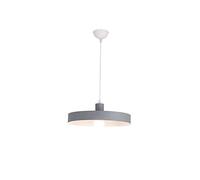 HHRLCH Europeanaron Color Hanging Light Minimalist Single Head Decorative Light Creative Personality Round Ssmall Chandelier Restaurant Chotel Bar (Color/Gray