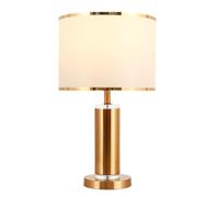 HHRLCH Farmhouse Style d Table Lamp with White Fabric Shade Perfect for Reading Bedroom Living Room Home Office Decor