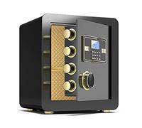HHRLCH Fireproof Waterproof Security Digital Cabinet Steel Fireproof Password Fingerprint Lock Anti-Theft Electronic Security Home Business H