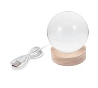 HHRLCH Fixture Natural Base Engraved Crystal Night Light USB Charging Changing Table Lamp for Boys and Girls Room and Home Decor