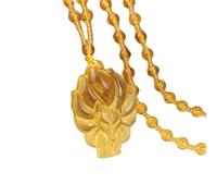 HHRLCH Fox Necklace For Women and Men, Fox Pendant Necklace Long Sweater Chain Jewelry Amulet Nine Tailed Fox Necklace Chain, Fox Girl Gold Initial Necklace, Fox Jewelry For Women, Therian Jewelry