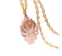 HHRLCH Fox Necklace For Women and Men, Fox Pendant Necklace Long Sweater Chain Jewelry Amulet Nine Tailed Fox Necklace Chain, Fox Girl Gold Initial Necklace, Fox Jewelry For Women, Therian Jewelry