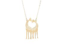 HHRLCH Giraffe Necklace For Women, Cartoon Giraffe Necklace For Girls, Giraffe Charm, Giraffe Jewelry, Cute Animal Necklace Pendant, Giraffe Necklace Chain