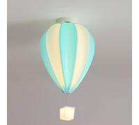 HHRLCH Globe Flush Mount Ceiling Light Creative Hot Air Balloon-Sclose to Ceiling Lamp- 36W 3 Color Mode Colorful Balloon Ceiling Light Chandelier for Kid's Room Kindergarten Bedroom (Col/Blue+White