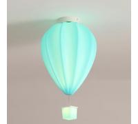 HHRLCH Globe Flush Mount Ceiling Light Creative Hot Air Balloon-Sclose to Ceiling Lamp- 36W 3 Color Mode Colorful Balloon Ceiling Light Chandelier for Kid's Room Kindergarten Bedroom (Col/Blue+Yellow