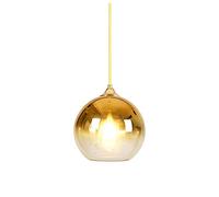HHRLCH Gradient Glass Light Nordic Postmodern Restaurant Droplight Creative Bedroom Kitchen Island Chandelier Adjustable Personality Bar Hanging Device/Gold