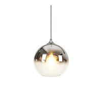 HHRLCH Gradient Glass Light Nordic Postmodern Restaurant Droplight Creative Bedroom Kitchen Island Chandelier Adjustable Personality Bar Hanging Device/Sier