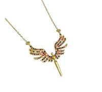 HHRLCH Guardian Angel Pendant, Angel Wings Pendant Necklaces for Women Jewelry - Guardian Angel Necklace, Angel Necklace For Girls, Sterling Silver Angel Necklace