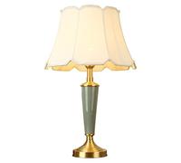 HHRLCH Handcrafted Vintage Ceramic Table Lamp with Linen Shade and Ice Crack Glaze Finish Base Ideal for Living Room Bedroom and Hotel Decor