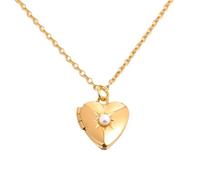 HHRLCH Heart Locket Necklace For Women, Birthday Stone Love Opening and Closing Album Necklace Heart Shaped Pendant, Locket Necklace, Heart Locket Necklace That Holds Pictures