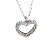 HHRLCH Heart Locket Necklace For Women, Classic Heart Shape Locket Photo Pendant Necklace For Couple, Locket Necklace, Heart Locket Necklace That Holds Pictures