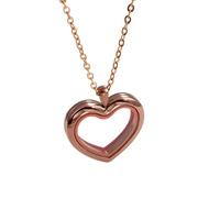 HHRLCH Heart Locket Necklace For Women, Classic Heart Shape Locket Photo Pendant Necklace For Couple, Locket Necklace, Heart Locket Necklace That Holds Pictures