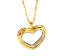 HHRLCH Heart Locket Necklace For Women, Classic Heart Shape Locket Photo Pendant Necklace For Couple, Locket Necklace, Heart Locket Necklace That Holds Pictures