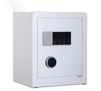 HHRLCH Home Digital Safe Box Office Digital Safe Box Steel Safety Money Digital Keypad Boxes Cash Strong Box with Lock Emergency Keys Cash Jewelry Key for (Color : Gold Size : One Size) (White One
