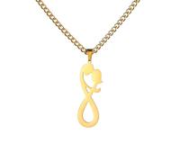 HHRLCH Hug Necklace For Women and Men, Couple Hug Pendant Necklace Lovers Hugging Infinite Symbol Necklaces Hugs and Kisses Necklace, Hugging Necklaces For Women