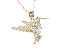 HHRLCH Hummingbird Necklace For Women, Swallow Hummingbird Necklaces Chain Birds Animal Pendant Necklaces, Cute Animal Jewelry