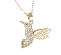 HHRLCH Hummingbird Necklace For Women, Swallow Hummingbird Necklaces Chain Birds Animal Pendant Necklaces, Cute Animal Jewelry