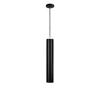 HHRLCH Ibalods Black 3W Single Head Hanging Lamp Ceiling Light Energy Saving Light Aluminum Long Tube Chandelier Bar Dropligh Counter Suspension Lamps/3 * 30Cm/Warm Light
