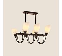 HHRLCH Iron Torch Chandelier Minimalist Black Personality Chandelier Nordic Creative Ceiling Lamp Living Room Dining Room Kitchen Cchandelier Ceiling Lamp 8 (Color : 8 Bul/6 BU