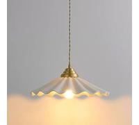 HHRLCH Japanese Retro Full Copper Chandelier Personality Ceramic Art Pendent Lamp Restaurant Bar Bedroom Study Decoration Ceiling Hanging Lamp Indoor Adjustable Fixtures