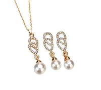 HHRLCH Jewellery Gift, Women Pearl Creative Wife Romantic Sparkly Cute Necklace for Daughter