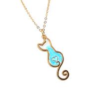 HHRLCH Kitty Necklace For Women and Girls, Cat Heart So Cute Mixed Styles Cat Animal Pendant Necklace Cute Kitty Necklace, Black Cat Necklace For Women, Cat Choker For Women