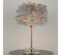 HHRLCH Lamp Fashion Crystal Feather Desk Light Romantic Cozy 's Room Girls Room Desk Lamp Living Room Bedroom Bedside Table Lamp Hotel Front Desk Dessert Shop Coffee Shop Club Decoration