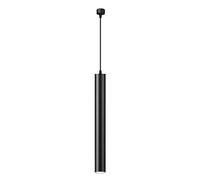 HHRLCH Light Aluminum Long Tube Chandelier Black Single Head Hanging Lamp Bedroom Ceiling Downlights Bar Hall Bedroom Bedside Light Long Tube Chandelier Cylindrical Suspension Light/5 * 30Cm/Neutral