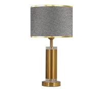HHRLCH Light Bedside Table Lamp American Table Lamp Metal Bedside Lamp Fabric Lampshade Nightstand Lamp for Living Room Bedroom Nightstand Lamp for Bedroom Light Household faucets
