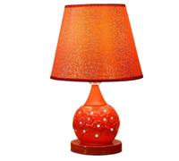 HHRLCH Light Bedside Table Lamp Ceramic Bedside Lamp Fabric Lampshade Table Lamp Warm Bed Room Living Room Decoration Nightstand Lamp for Bedroom Light Household faucets