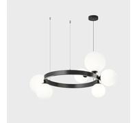 HHRLCH Light Bubble Orb Chandelier Hanging Home Decor Light Fixture Corridor Ceiling Lights for Kitchen Living Room Bedroom/Black/9 Heads/Black/9 Heads/Black/6 Heads