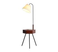 HHRLCH Light Floor Lamp with Table End Table with Lamp Floor Lamp with Table Bedside Table 3 Color Temperature Reading Light Nightstand with Drawer for Living Room Bedroom Apartment Floor Lamps for