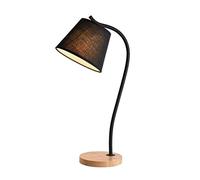 HHRLCH Light Table Lamp Bedside Lamp Nightstand Lamp Bedside Table Lamp Fabric Lampshade Desk Lamp Nordic Minimalist Wood Reading Lamp for Bedroom Living Room Office Table Lamps Table Light for