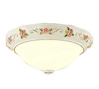 HHRLCH Lights Ceiling Light Retro Room Round European Style Rural Chandelier Hanging Lamp Aisle Balcony Home Entrance Lamp White Light 50Cm /A_40Cm