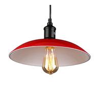 HHRLCH Loft Industrial Chandelier Adjustable Creative Retro Iron Metal Ceiling Light Vintage Dining Room Restaurant Light Classical Cellar Bar Ceiling Lamp 3W-40W De/Red/40Cm