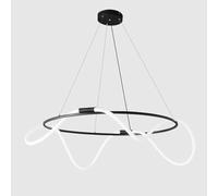HHRLCH Long Line Chandelier Ceiling Light Fixture Restaurant Hanging Lamp Creative Chandelier for Kitchen Island Bar Cafe Dining Room Table/Black/50Cm/Black/90Cm/Black/90Cm
