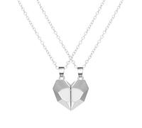HHRLCH Magnetic Necklace For Women and Men, 2PCS/Set Couple Necklaces Attarction Between Lovers Heart Magnetic Pendant Necklace, Magnetic Heart Necklace, Bestie Necklaces