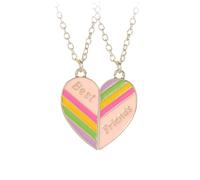 HHRLCH Magnetic Necklace For Women and Men, Half Heart Pendant Lover Heart Necklace Best Friends Pendant Necklace Magnetism Couple, Connecting Necklace, Bestie Necklace