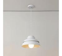 HHRLCH Metal Lights White Chandelier Kitchen Island Fixture Adjustable Suspension Wire Lights Dinning Room Ceiling Hanging Lamp for Dining Table Bedroom/46Cm