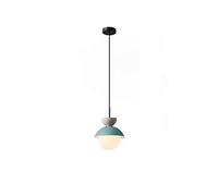 HHRLCH Minimalist Bedside Hanging Lightarons Stained Glass Light European Creative Personality Chandelier Bar Study Room Living Room Decorative Lights (Color :/a